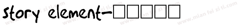 Story Element字体转换